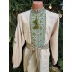 Ukrainian hand embroidered shirt for men Beige green linen shirt Colorful ethnic cross stitch embroidery Slavic costume Christmas gift Ukrainian hand embroidered shirt for men Beige green linen shirt Colorful ethnic cross stitch embroidery Slavic costume Christmas gift