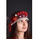 Ukrainian headband for women Colorful ethnic head crown with flowers & beige pom poms Traditional folk head wreath Easter gift Ukrainian headband for women Colorful ethnic head crown with flowers & beige pom poms Traditional folk head wreath Easter gift