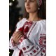 Ukrainian embroidered blouse for women Slavic red black embroidery White ethnic wedding costume Folk outfit for lady Easter gift Ukrainian embroidered blouse for women Slavic red black embroidery White ethnic wedding costume Folk outfit for lady Easter gift