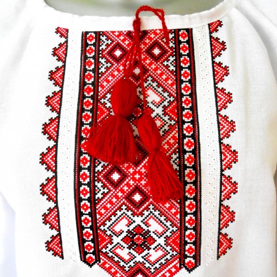 Ukrainian embroidered blouse for women Slavic red black embroidery White ethnic wedding costume Folk outfit for lady Easter gift Ukrainian embroidered blouse for women Slavic red black embroidery White ethnic wedding costume Folk outfit for lady Easter gift