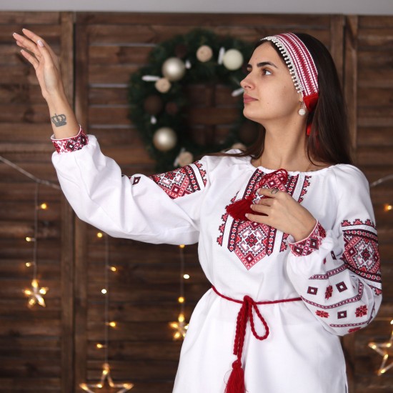 Ukrainian embroidered blouse for women Slavic red black embroidery White ethnic wedding costume Folk outfit for lady Easter gift Ukrainian embroidered blouse for women Slavic red black embroidery White ethnic wedding costume Folk outfit for lady Easter gift