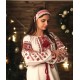 Ukrainian embroidered blouse for women Slavic red black embroidery White ethnic wedding costume Folk outfit for lady Easter gift Ukrainian embroidered blouse for women Slavic red black embroidery White ethnic wedding costume Folk outfit for lady Easter gift