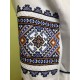 Ukrainian embroidered blouse for women Slavic blue & olive embroidery White ethnic wedding costume Folk outfit for lady Easter gift Ukrainian embroidered blouse for women Slavic blue & olive embroidery White ethnic wedding costume Folk outfit for lady Easter gift