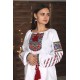 Romanian embroidered blouse for women Slavic embroidery with roses White floral ethnic costume Ukrainian wedding dress Easter gift Romanian embroidered blouse for women Slavic embroidery with roses White floral ethnic costume Ukrainian wedding dress Easter gift