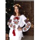 Romanian embroidered blouse for women Ukrainian ethnic vyshivanka with roses White slavic wedding costume Folk Easter gift Romanian embroidered blouse for women Ukrainian ethnic vyshivanka with roses White slavic wedding costume Folk Easter gift