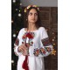 Romanian embroidered blouse for women Ukrainian ethnic vyshivanka with roses White slavic wedding costume Folk Easter gift Romanian embroidered blouse for women Ukrainian ethnic vyshivanka with roses White slavic wedding costume Folk Easter gift