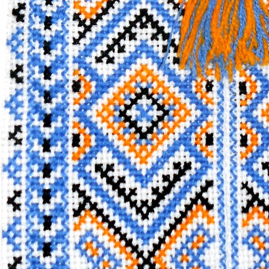 Ukrainian hand embroidered linen shirt for men Ethnic cross stitch blue yellow embroidery White slavic wedding costume Easter gift Ukrainian hand embroidered linen shirt for men Ethnic cross stitch blue yellow embroidery White slavic wedding costume Easter gift