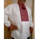 Hand embroidered linen shirt for men Ethnic red & black ukrainian cross stitch Organic long sleeve shirt Slavic costume Christmas gift Hand embroidered linen shirt for men Ethnic red & black ukrainian cross stitch Organic long sleeve shirt Slavic costume Christmas gift