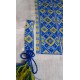 Hand embroidered organic cotton shirt for men Ethnic Ukrainian cross stitch Blue yellow embroidery White Cossack shirt Christmas gift Hand embroidered organic cotton shirt for men Ethnic Ukrainian cross stitch Blue yellow embroidery White Cossack shirt Christmas gift