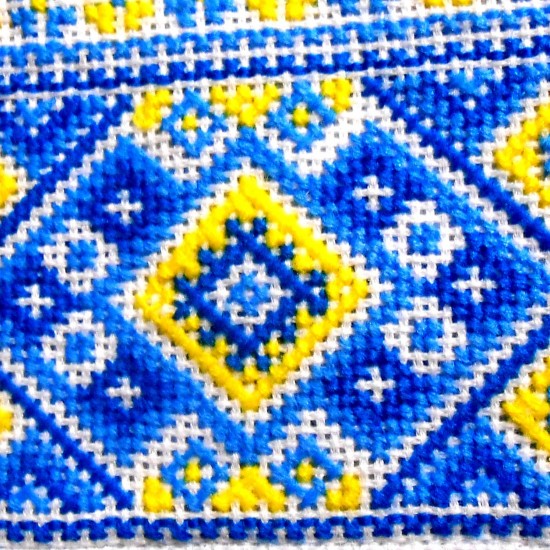 Hand embroidered organic cotton shirt for men Ethnic Ukrainian cross stitch Blue yellow embroidery White Cossack shirt Christmas gift Hand embroidered organic cotton shirt for men Ethnic Ukrainian cross stitch Blue yellow embroidery White Cossack shirt Christmas gift
