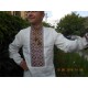 Ukrainian hand embroidered linen shirt Vyshivanka Slavic chartreuse beige cross stitch embroidery Folk wedding costume Christmas gift Ukrainian hand embroidered linen shirt Vyshivanka Slavic chartreuse beige cross stitch embroidery Folk wedding costume Christmas gift