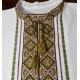 Ukrainian hand embroidered linen shirt Vyshivanka Slavic chartreuse beige cross stitch embroidery Folk wedding costume Christmas gift Ukrainian hand embroidered linen shirt Vyshivanka Slavic chartreuse beige cross stitch embroidery Folk wedding costume Christmas gift