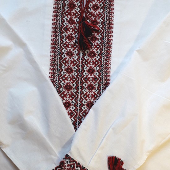 Ukrainian hand embroidered linen shirt for men Ethnic cross stitch black red embroidery Folk wedding vyshivanka costume Christmas gift Ukrainian hand embroidered linen shirt for men Ethnic cross stitch black red embroidery Folk wedding vyshivanka costume Christmas gift