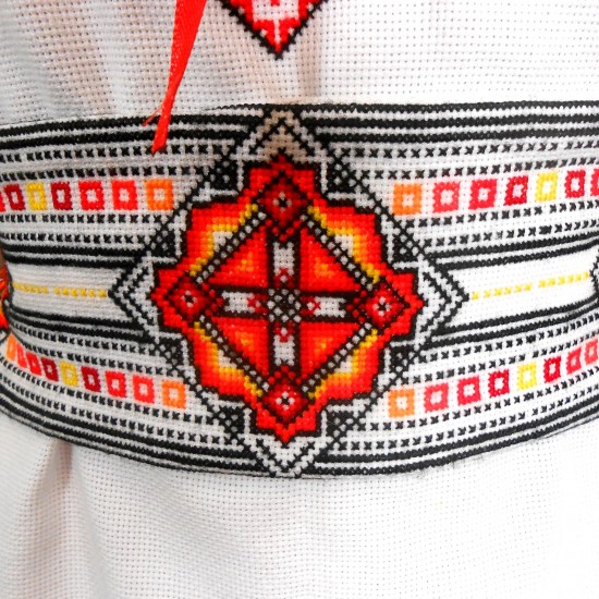 Vintage hand embroidered blouse Ukrainian wedding costume Flame orange Slavic folk garment Organic cotton blouse Ethnic Christmas gift Vintage hand embroidered blouse Ukrainian wedding costume Flame orange Slavic folk garment Organic cotton blouse Ethnic Christmas gift