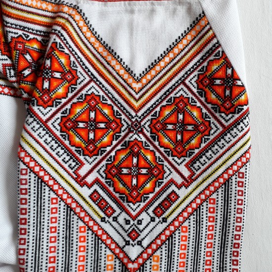 Vintage hand embroidered blouse Ukrainian wedding costume Flame orange Slavic folk garment Organic cotton blouse Ethnic Christmas gift Vintage hand embroidered blouse Ukrainian wedding costume Flame orange Slavic folk garment Organic cotton blouse Ethnic Christmas gift