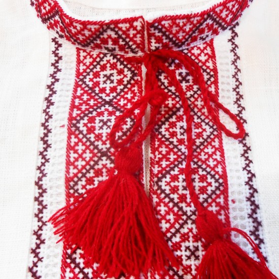 Ukrainian hand embroidered white shirt for boy Ethnic cross stitch red black embroidery Slavic carpathian folk costume Christmas gift kid Ukrainian hand embroidered white shirt for boy Ethnic cross stitch red black embroidery Slavic carpathian folk costume Christmas gift kid