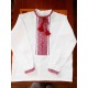 Ukrainian hand embroidered white shirt for boy Ethnic cross stitch red black embroidery Slavic carpathian folk costume Christmas gift kid Ukrainian hand embroidered white shirt for boy Ethnic cross stitch red black embroidery Slavic carpathian folk costume Christmas gift kid