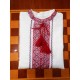 Ukrainian hand embroidered white shirt for boy Ethnic cross stitch red black embroidery Slavic carpathian folk costume Christmas gift kid Ukrainian hand embroidered white shirt for boy Ethnic cross stitch red black embroidery Slavic carpathian folk costume Christmas gift kid