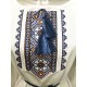 Ukrainian embroidered blouse for women Slavic blue & olive embroidery White ethnic wedding costume Folk outfit for lady Easter gift Ukrainian embroidered blouse for women Slavic blue & olive embroidery White ethnic wedding costume Folk outfit for lady Easter gift