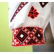 Ukrainian embroidered blouse for women Slavic red black embroidery White ethnic wedding costume Folk outfit for lady Christmas gift Ukrainian embroidered blouse for women Slavic red black embroidery White ethnic wedding costume Folk outfit for lady Christmas gift