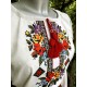 Romanian embroidered blouse for women Ukrainian ethnic vyshivanka with roses White slavic wedding costume Folk Easter gift Romanian embroidered blouse for women Ukrainian ethnic vyshivanka with roses White slavic wedding costume Folk Easter gift