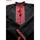 Black hand embroidered linen shirt for men Cossack folk shirt Ethnic ukrainian embroidery Red cross stitch Slavic Christmas gift Black hand embroidered linen shirt for men Cossack folk shirt Ethnic ukrainian embroidery Red cross stitch Slavic Christmas gift