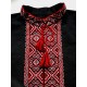 Black hand embroidered linen shirt for men Cossack folk shirt Ethnic ukrainian embroidery Red cross stitch Slavic Christmas gift Black hand embroidered linen shirt for men Cossack folk shirt Ethnic ukrainian embroidery Red cross stitch Slavic Christmas gift
