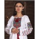 Romanian embroidered blouse for women Slavic embroidery with roses White floral ethnic costume Easter gift Ukrainian wedding dress Romanian embroidered blouse for women Slavic embroidery with roses White floral ethnic costume Easter gift Ukrainian wedding dress