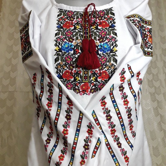 Romanian embroidered blouse for women Slavic embroidery with roses White floral ethnic costume Easter gift Ukrainian wedding dress Romanian embroidered blouse for women Slavic embroidery with roses White floral ethnic costume Easter gift Ukrainian wedding dress