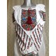 Romanian embroidered blouse for women Slavic embroidery with roses White floral ethnic costume Easter gift Ukrainian wedding dress Romanian embroidered blouse for women Slavic embroidery with roses White floral ethnic costume Easter gift Ukrainian wedding dress