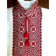 Ukrainian custom embroidered shirt for men White linen wedding costume Slavic red black cross stitch embroidery Ethnic Christmas gift Ukrainian custom embroidered shirt for men White linen wedding costume Slavic red black cross stitch embroidery Ethnic Christmas gift