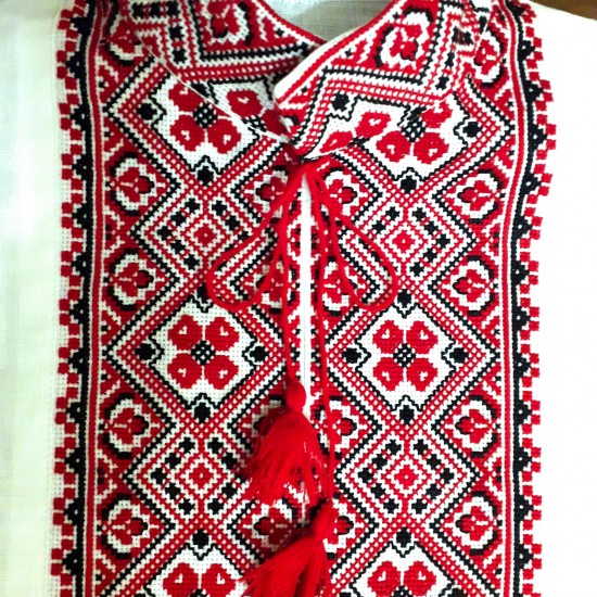 Ukrainian custom embroidered shirt for men White linen wedding costume Slavic red black cross stitch embroidery Ethnic Christmas gift Ukrainian custom embroidered shirt for men White linen wedding costume Slavic red black cross stitch embroidery Ethnic Christmas gift
