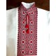 Ukrainian custom embroidered shirt for men White linen wedding costume Slavic red black cross stitch embroidery Ethnic Christmas gift Ukrainian custom embroidered shirt for men White linen wedding costume Slavic red black cross stitch embroidery Ethnic Christmas gift