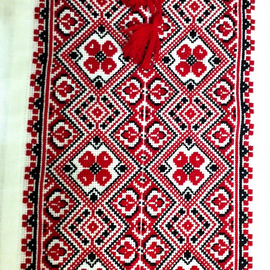Ukrainian custom embroidered shirt for men White linen wedding costume Slavic red black cross stitch embroidery Ethnic Christmas gift Ukrainian custom embroidered shirt for men White linen wedding costume Slavic red black cross stitch embroidery Ethnic Christmas gift