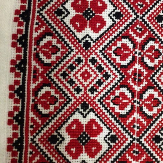 Ukrainian custom embroidered shirt for men White linen wedding costume Slavic red black cross stitch embroidery Ethnic Christmas gift Ukrainian custom embroidered shirt for men White linen wedding costume Slavic red black cross stitch embroidery Ethnic Christmas gift
