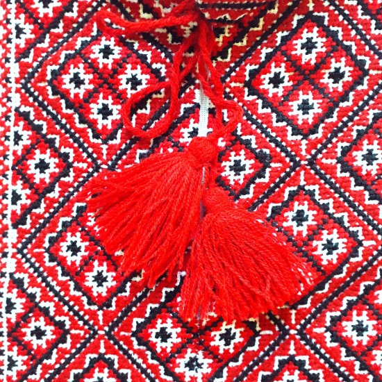 Ukrainian hand embroidered shirt for men White Slavic wedding costume Red & black cross stitch embroidery Ethnic Christmas gift Ukrainian hand embroidered shirt for men White Slavic wedding costume Red & black cross stitch embroidery Ethnic Christmas gift