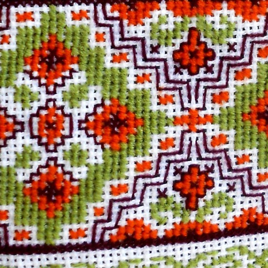 Ukrainian hand embroidered shirt with short sleeves Green orange Cross stitch embroidery Organic linen shirt for men Christmas gift Ukrainian hand embroidered shirt with short sleeves Green orange Cross stitch embroidery Organic linen shirt for men Christmas gift