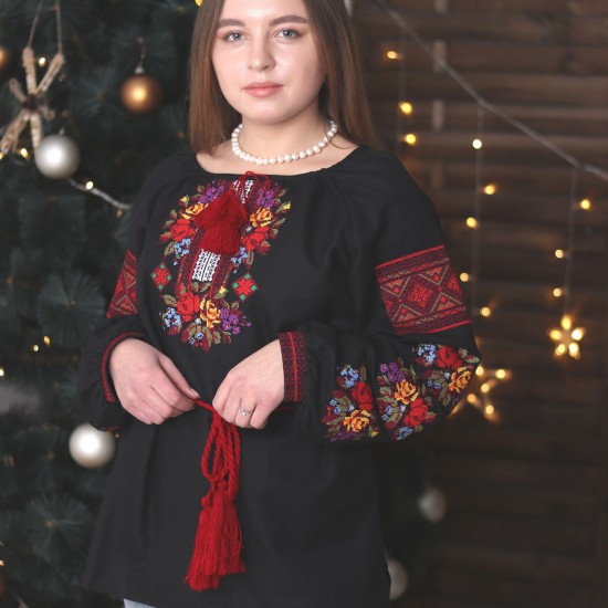 Romanian embroidered blouse for women Ukrainian ethnic vyshivanka with roses Organic cotton Black slavic costume Folk Easter gift Romanian embroidered blouse for women Ukrainian ethnic vyshivanka with roses Organic cotton Black slavic costume Folk Easter gift