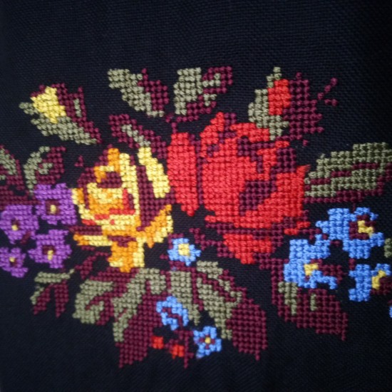Romanian embroidered blouse for women Ukrainian ethnic vyshivanka with roses Organic cotton Black slavic costume Folk Easter gift Romanian embroidered blouse for women Ukrainian ethnic vyshivanka with roses Organic cotton Black slavic costume Folk Easter gift